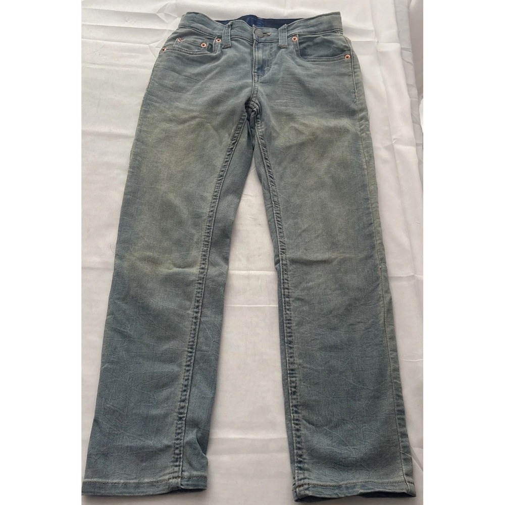 Levi's Boys 502 Regular Taper Jeans Size 8 Light Blue Adjustable Waist 24x22
